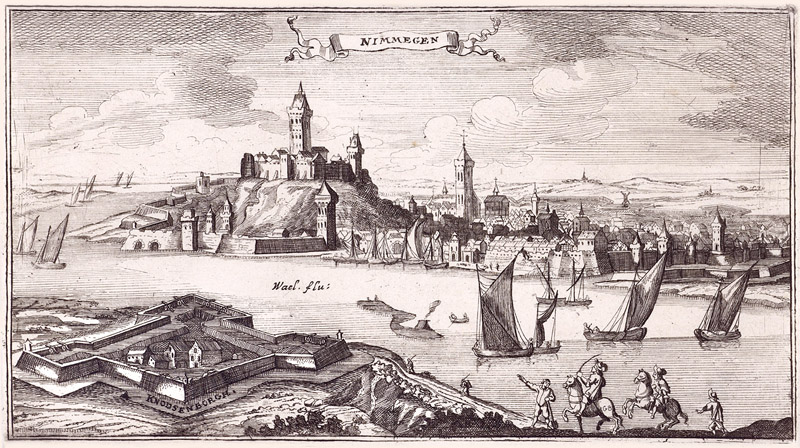 Gezicht op Nijmegen 1590 J.Peeters